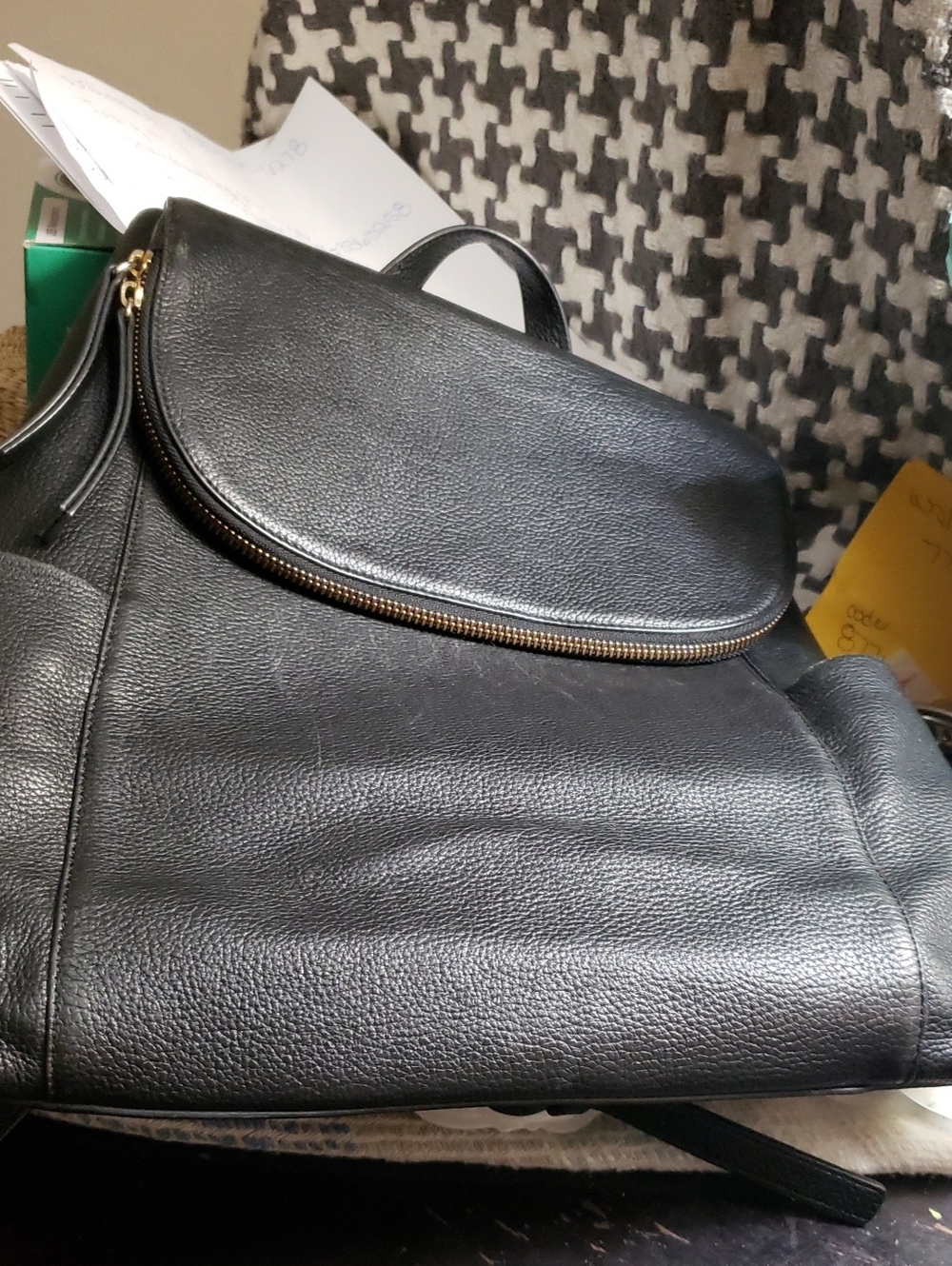 Genuine leather backpack